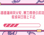 抖音直播间风火轮,暴力微信引流技术,低成本日加上千法-第一资源库