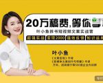 叶小鱼21天短视频文案拆书营,学完轻松搞定各类书单短视频文案-第一资源库