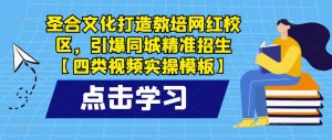 圣合文化打造教培网红校区，引爆同城精准招生【四类视频实操模板】-第一资源库
