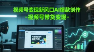 视频号变现新风口AI爆款创作-视频号带货变现-第一资源库