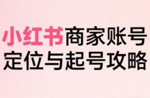 小红书电商全链路实战从定位到爆单，系统拆解小红书商家起号全流程（更新）-第一资源库